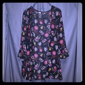 Floral print cardigan